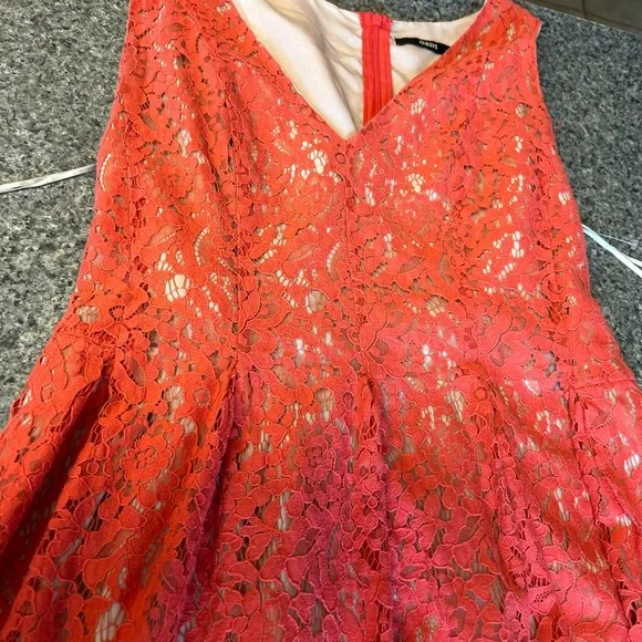 Oasis | Dresses | Oasis Peach Lace Over Nude Lining | Poshmark